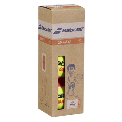Babolat Orange Junior Tennis Ball 3 Pack
