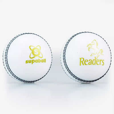 READERS SUPABALL YOUTHS WHITE CRICKET BALL