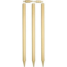 Set of 30" Wooden Cricket Stumps With Bails