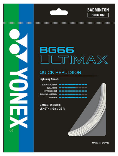 Yonex BG66 Ultimax 0.65mm Badminton String Set